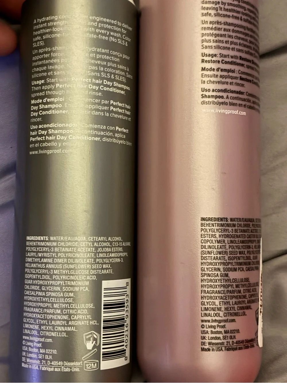 Living Proof Conditioner Bundle PHD Perfect Hair Day + Restore 8 oz New